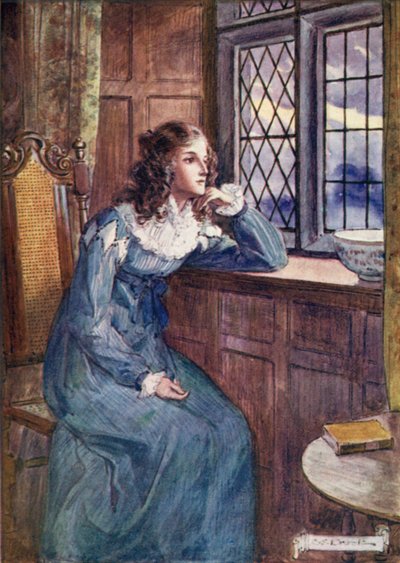 Shirley at the Window by after Charles Edmund Brock
