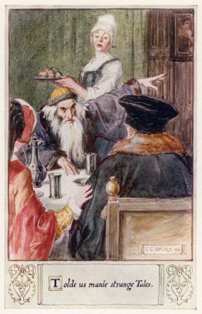 Told us many strange Tales by after Charles Edmund Brock