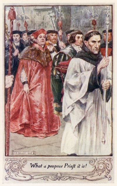 What a pompous Priest it is! by after Charles Edmund Brock