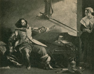 Charles Dickens as Captain Bobadil, in Every Man in His Humour by after Charles Robert Leslie