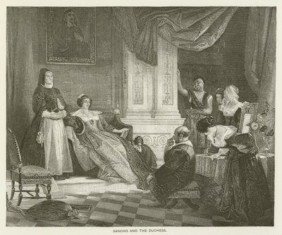Sancho and the Duchess by after Charles Robert Leslie