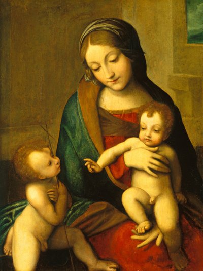 Madonna and Child with the Infant Saint John by after Correggio