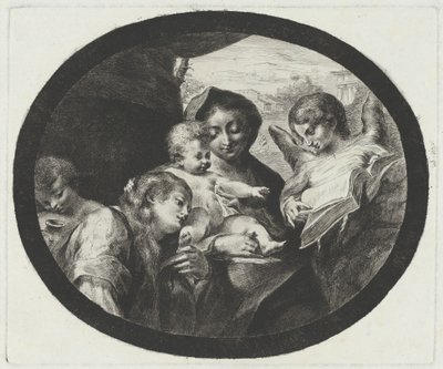 The Virgin and Child with Angels by after Correggio Vivant Denon