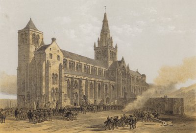 Glasgow (St Mungos) Cathedral, Exterior by after David Roberts