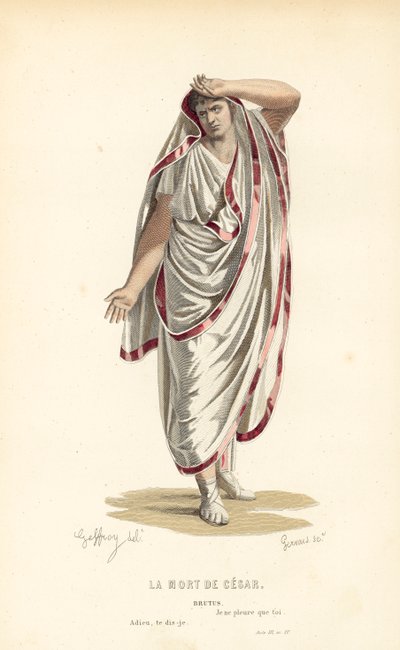 The Death of Caesar, Brutus by after Edmond A.F. Geffroy