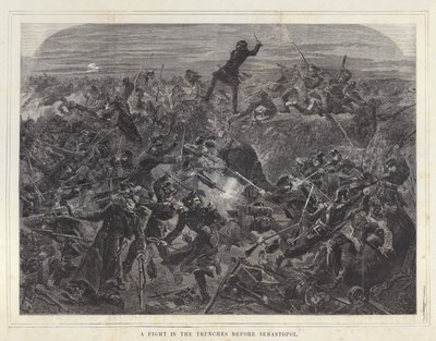A Fight in the Trenches before Sebastopol by after Edmond Morin