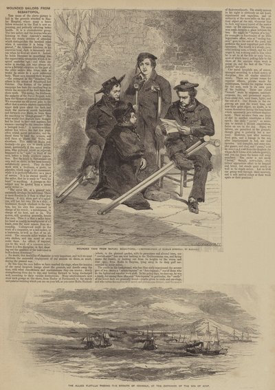 Wounded Sailors from Sebastopol by after Edmond Morin