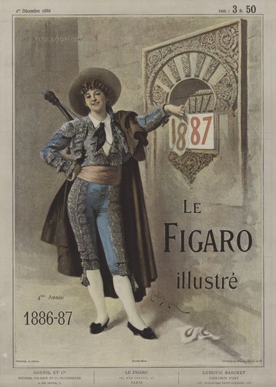 Cover of Le Figaro Illustré, 1 December 1886 by after Emile Antoine Bayard