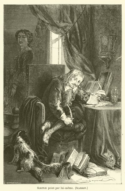 Scarron Painted by Himself, Scarron by after Emile Antoine Bayard