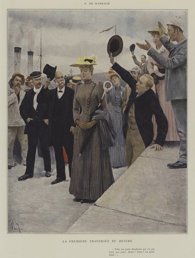 The First Crossing of Desire by after Felicien baron de Myrbach Rheinfeld