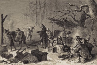 English Settlers in America by after Felix Octavius Carr Darley