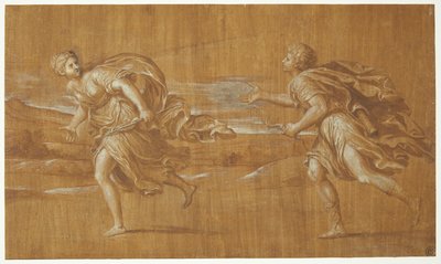 Apollo Pursues Daphne by after Francesco Albani