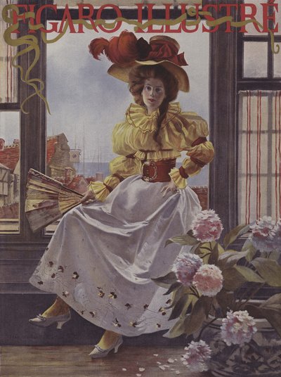 Waiting. Cover of Le Figaro Illustre, December 1893 by after Francois Flameng