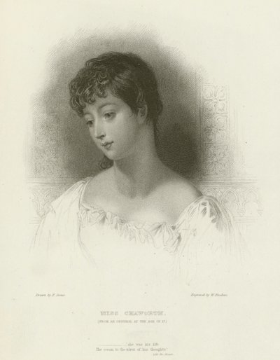 Miss Chaworth by after Frank Stone