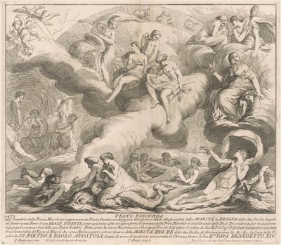 The Prima Macchina for the Chinea of 1743: Venus Genetrix by after François Hutin Miguel de Sorellò