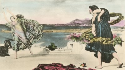 Greek Girls Playing Ball by after Frederic Leighton