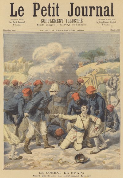 The Battle of SNapa, Upper Niger by after Frederic Theodore Lix