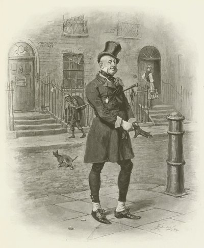Mr. Micawber by after Frederick Barnard