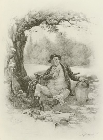 Mr. Pickwick by after Frederick Barnard