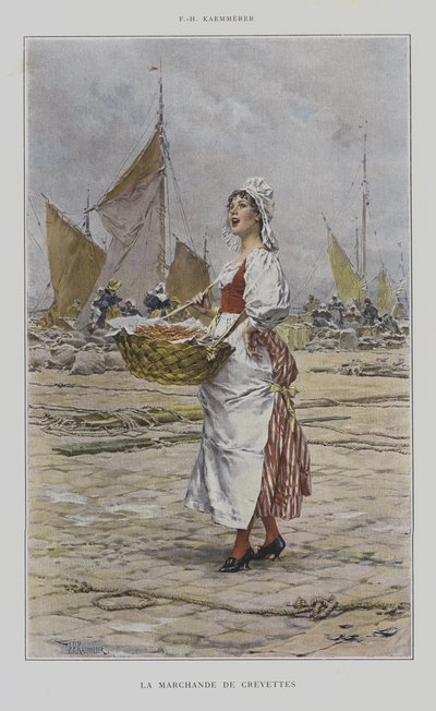 The Shrimp Seller by after Frederik Hendrik Kaemmerer