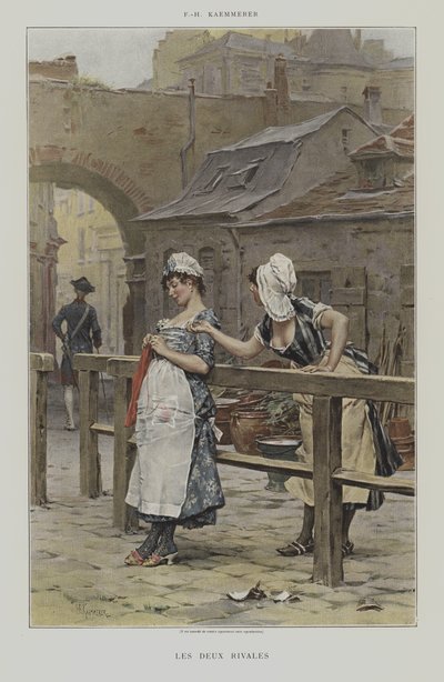 The Two Rivals by after Frederik Hendrik Kaemmerer
