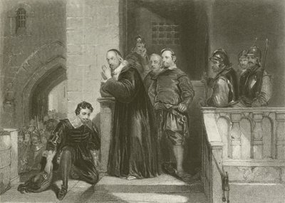 Archbishop Laud Blessing Strafford by after George Cattermole