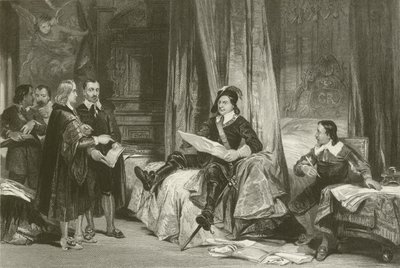Cromwell Conferring with the Lawyers by after George Cattermole
