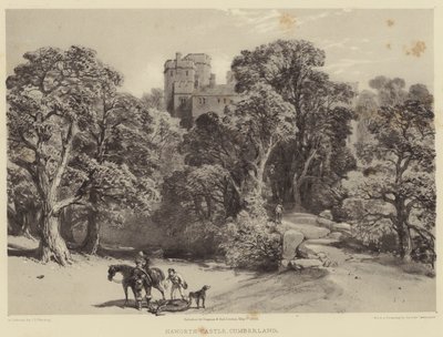Naworth Castle, Cumberland by after George Cattermole