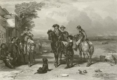The King on His Journey to the Scots by after George Cattermole
