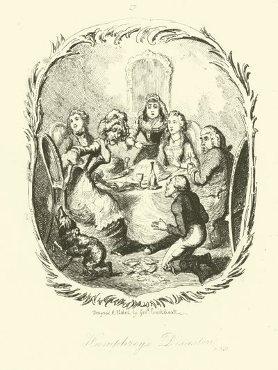 Illustration for Humphry Clinker by after George Cruikshank