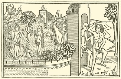 Adam and Eve, The Garden of Eden, The Fall by after German School