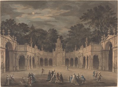 A Design for Illuminations to Celebrate the Birthday of King George III by after Giovanni Battista Cipriani Robert Adam