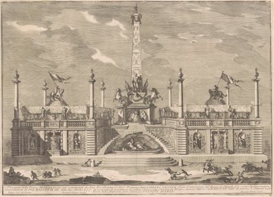 The Prima Macchina for the Chinea of 1758: A "Deliziosa" with Hanging Gardens by after Giuseppe Palazzi Giuseppe Pozzi after Paolo Posi