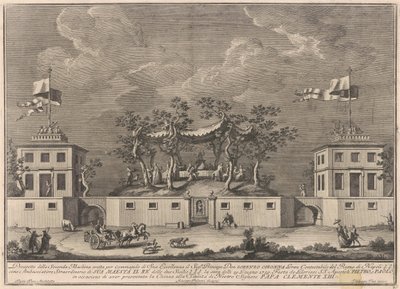 The Seconda Macchina for the Chinea of 1759: A "Deliziosa" with a Bacchanal by after Giuseppe Palazzi Giuseppe Vasi after Paolo Posi