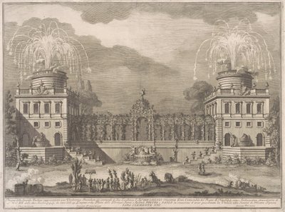 The Seconda Macchina for the Chinea of 1763: The Grape Harvest by after Giuseppe Palazzi Giuseppe Vasi after Paolo Posi