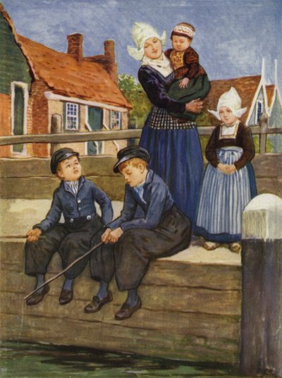 By a Dutch Canal by after Gordon Frederick Browne