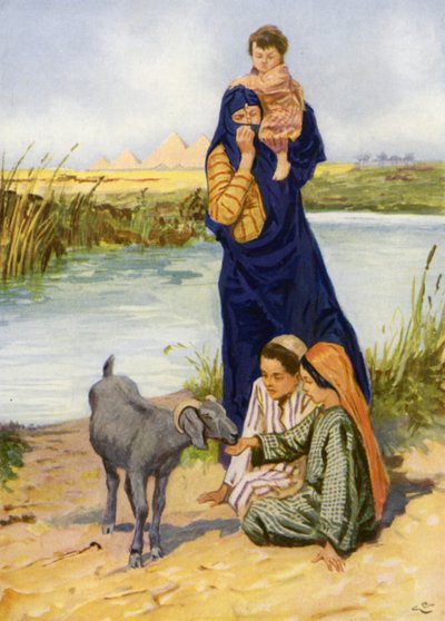 By the River Nile by after Gordon Frederick Browne