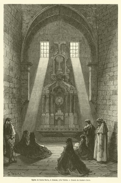 Church of Santa Maria, Illescas, near Toledo by Gustave after Dore