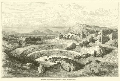 Ruins of the Ancient Theatre of Merida by Gustave after Dore