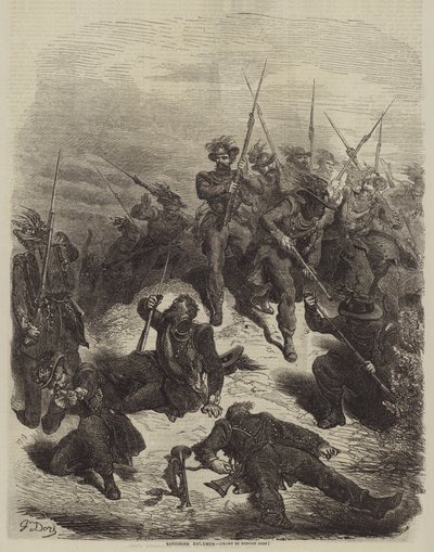Sardinian Riflemen by Gustave after Dore