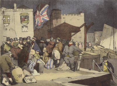 A Southern Port by after Henri Bonaventure Monnier