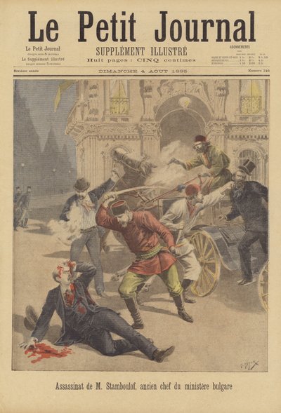 Assassination of Stefan Stambolov, Former Prime Minister of Bulgaria by after Henri Meyer
