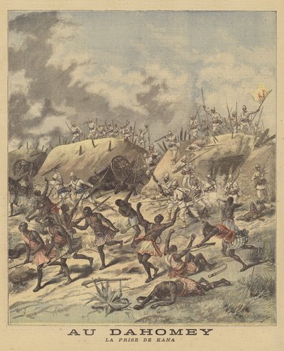 Capture of Cana by the French, Dahomey by after Henri Meyer