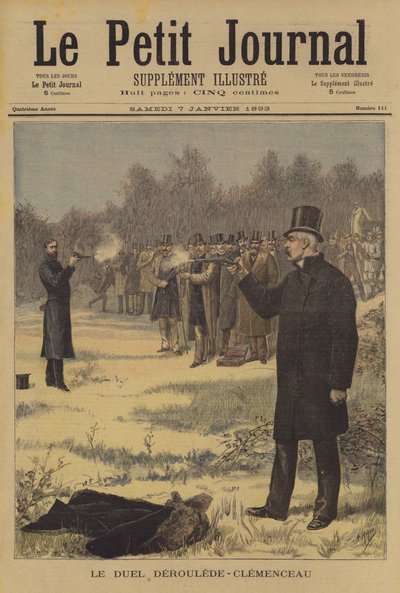 Duel between Paul Deroulede and Georges Clemenceau by after Henri Meyer