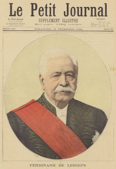 Ferdinand de Lesseps by after Henri Meyer