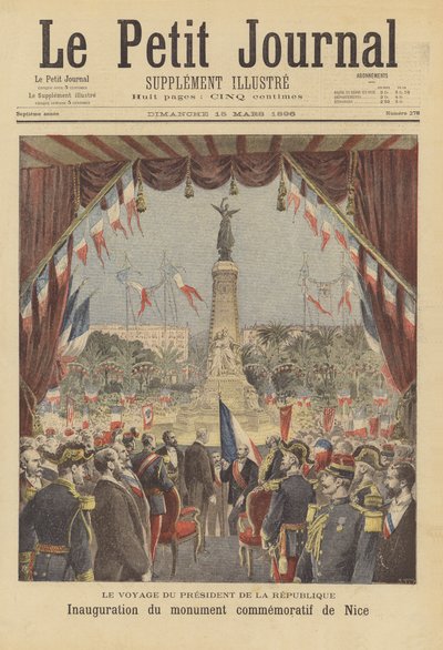 Inauguration of a Monument Commemorating the Reintegration of the County of Nice into France by after Henri Meyer