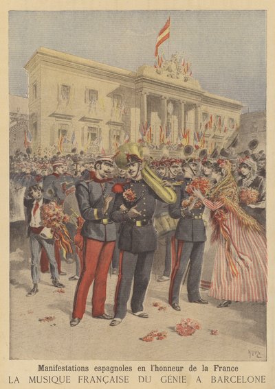 Popular Demonstrations of Friendship Towards France in Spain by after Henri Meyer