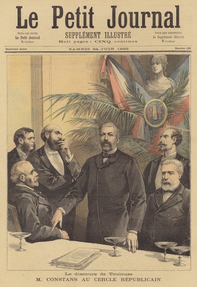 Speech by Jean Antoine Ernest Constans to the Cercle Republicain at Toulouse by after Henri Meyer