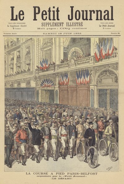Start of the Paris-Belfort Running Race by after Henri Meyer
