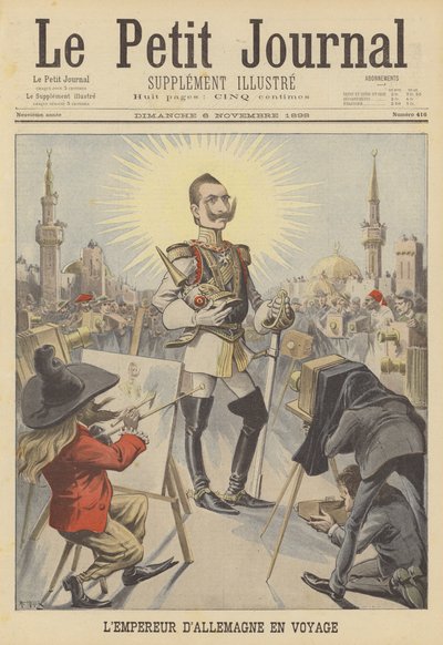 The German Emperor on his travels by after Henri Meyer